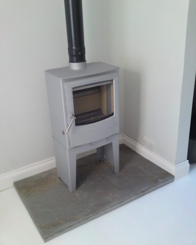 grey metal stove